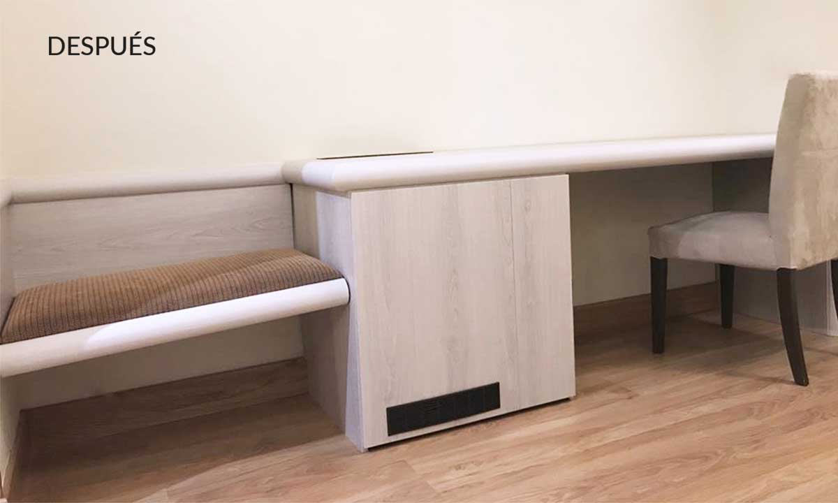 infeel revestimiento autoadhesivo habitación hotel después